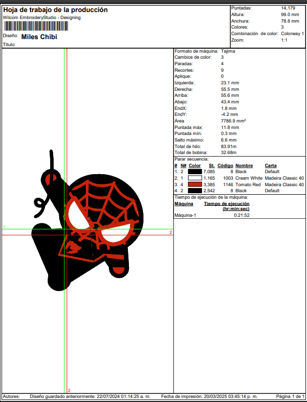 BORDADO SPIDERMAN