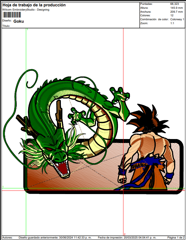 BORDADO GOKU